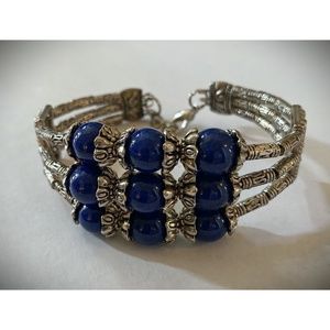 Lapis Cuff Bracelet